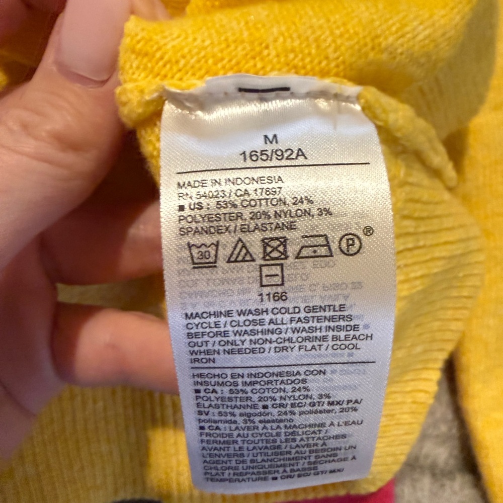 Old Navy Yellow Button-Up Cardigan Sweater - Picture 7 of 7